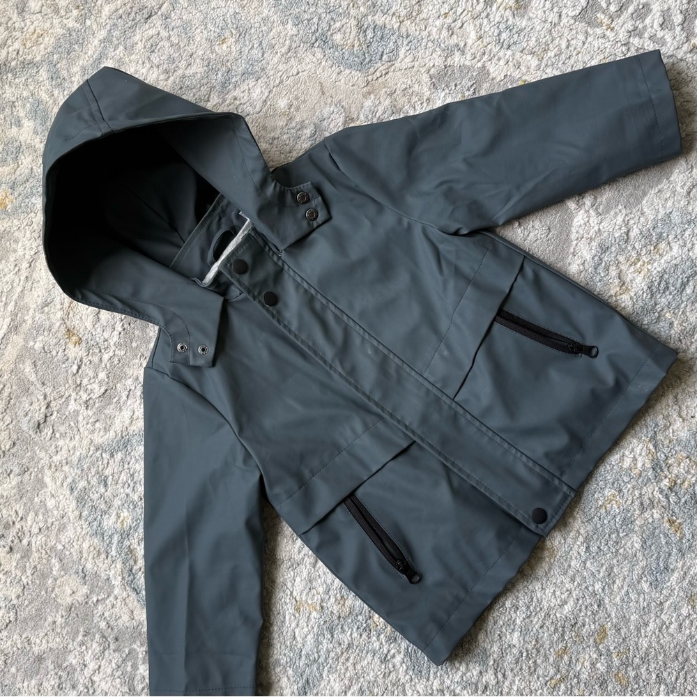 MANGO  Gray Hooded Jacket 3-4y
